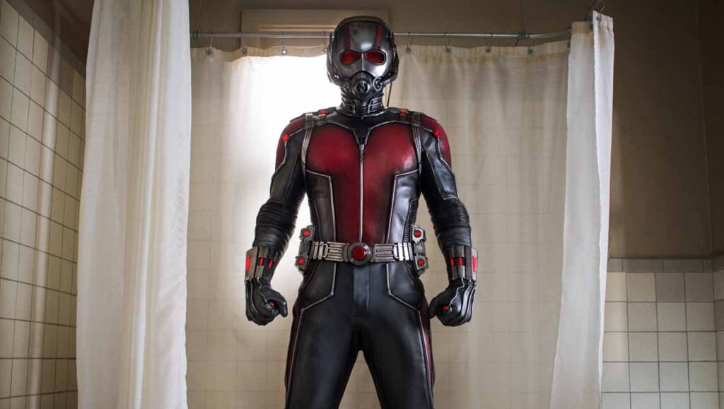 Ant-Man | Peyton Reed Ant-Man in full suit. Peyton Reed film character. Marvel superhero.