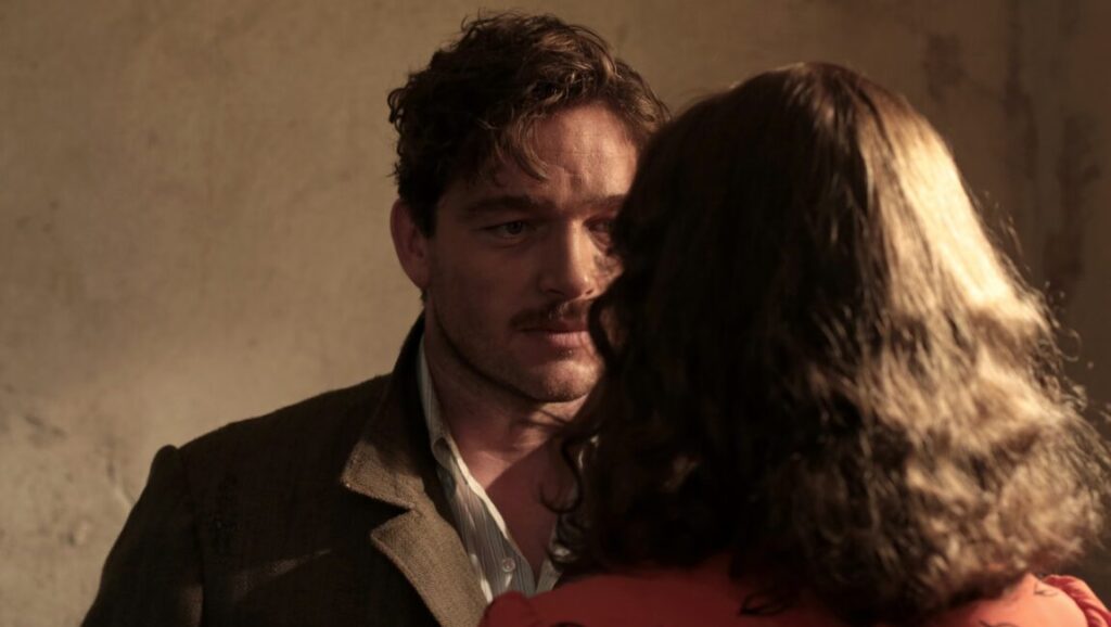 Top 2015 Performances: Man and woman in a scene. The man has dark hair and a mustache. The woman has dark curly hair.