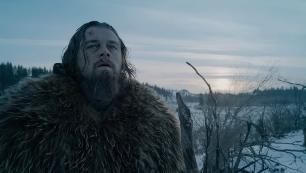 The Revenant | Alejandro González Iñárritu Leonardo DiCaprio in The Revenant, directed by Alejandro González Iñárritu. Snowy, cold landscape.