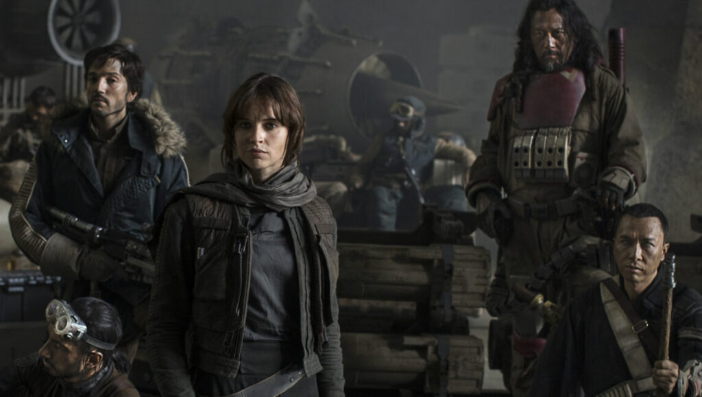 Rogue One: A Star Wars Story | Gareth Edwards Rogue One: A Star Wars Story cast. Felicity Jones, Diego Luna, Donnie Yen, and Jiang Wen.