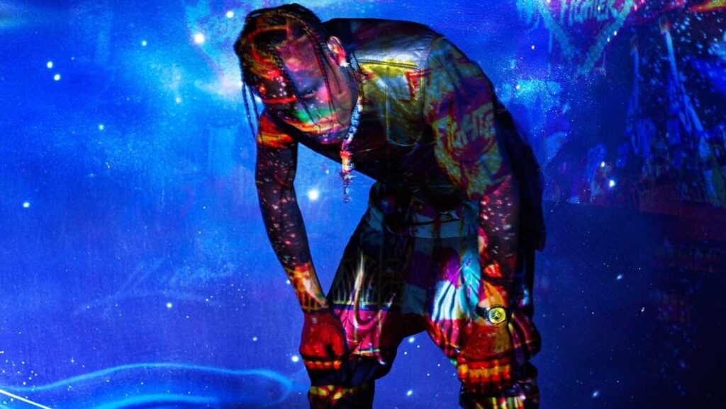 What Would Meek Do? Issue 1. Rapper with colorful projections. Meek Mill inspiration.