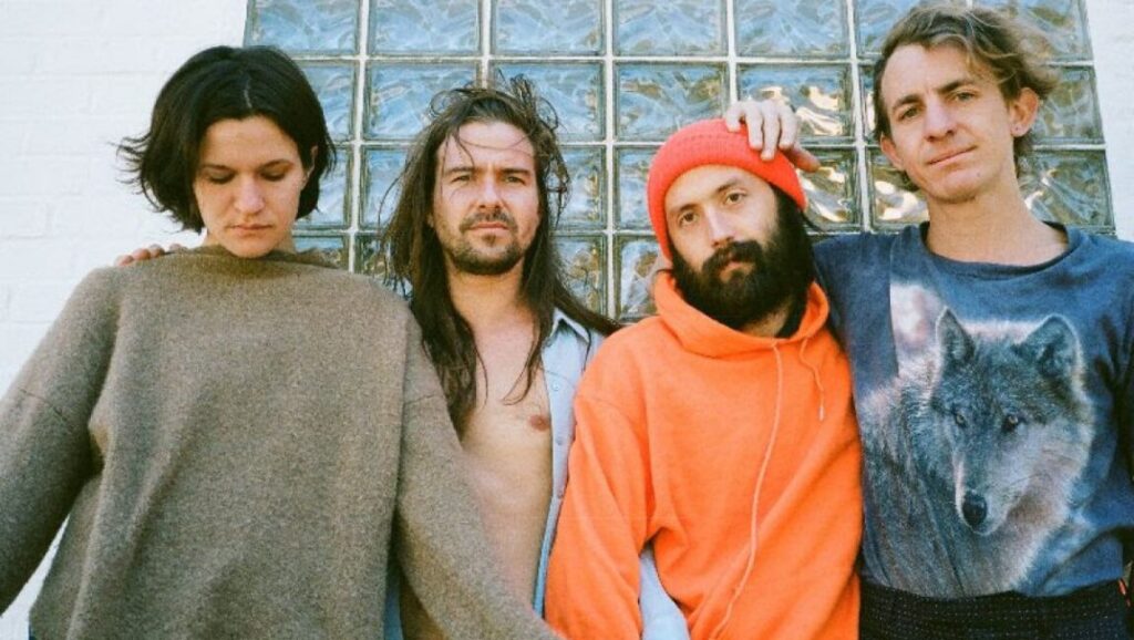 Big Thief | U.F.O.F. Big Thief band members. U.F.O.F. album promo. Indie rock group portrait.