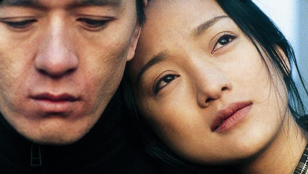 Suzhou River — Lou Ye Close-up of a man and woman in Lou Ye's film, Suzhou River.