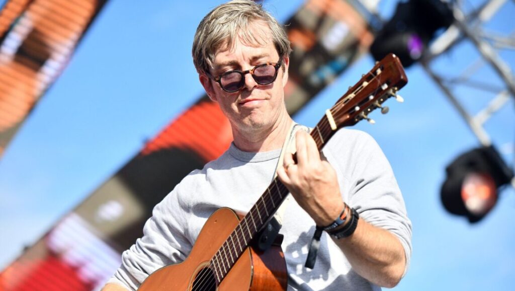 Bill Callahan | Shepherd in a Sheepskin Vest Bill Callahan performs Shepherd in a Sheepskin Vest with an acoustic guitar. Singer-songwriter on stage.