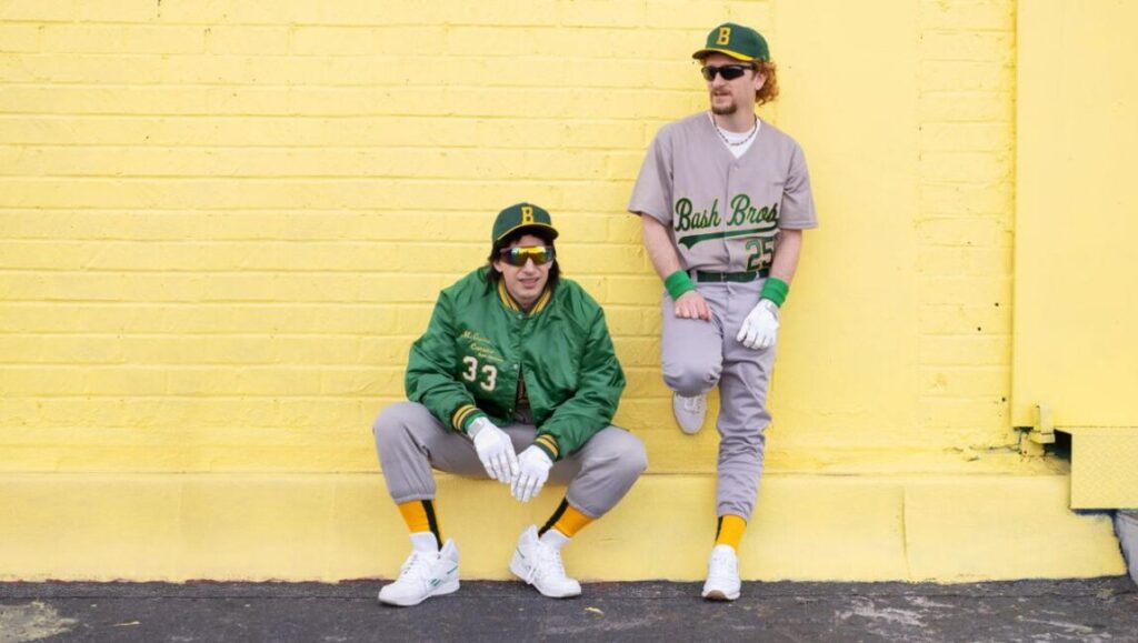 Andy Samberg and Akiva Schaffer as the Bash Brothers. Lonely Island Netflix special.