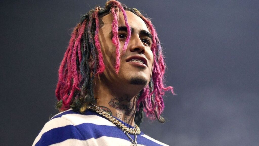 Lil Pump | Harverd Dropout Lil Pump, Harverd Dropout album art. Rapper with pink dreadlocks and gold chain.