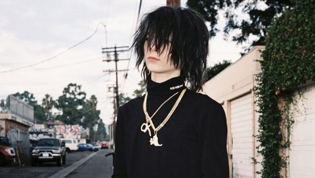 Matt Ox, OX album art. Musician with black hair and gold chains.