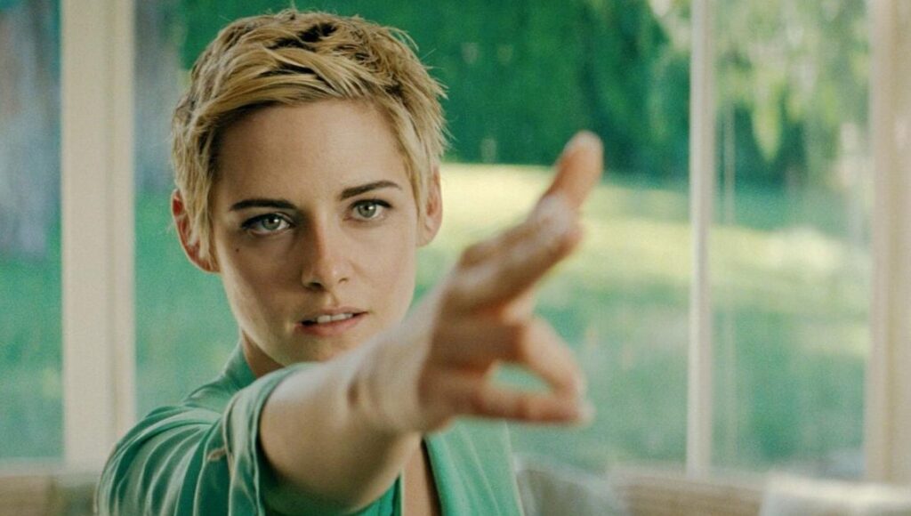 Kristen Stewart as Jean Seberg in Seberg, directed by Benedict Andrews. Movie still.