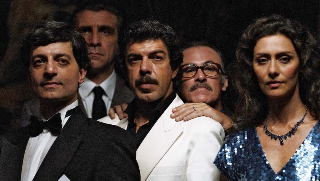 The Traitor | Marco Bellocchio Cast of The Traitor movie. Group of Italian actors in formal wear. Marco Bellocchio film.