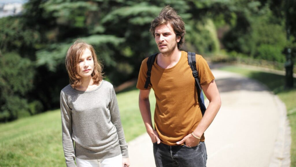 Isabelle Huppert and Roman Kolinka in Things to Come, a film by Mia Hansen-Løve. Drama, French Cinema.