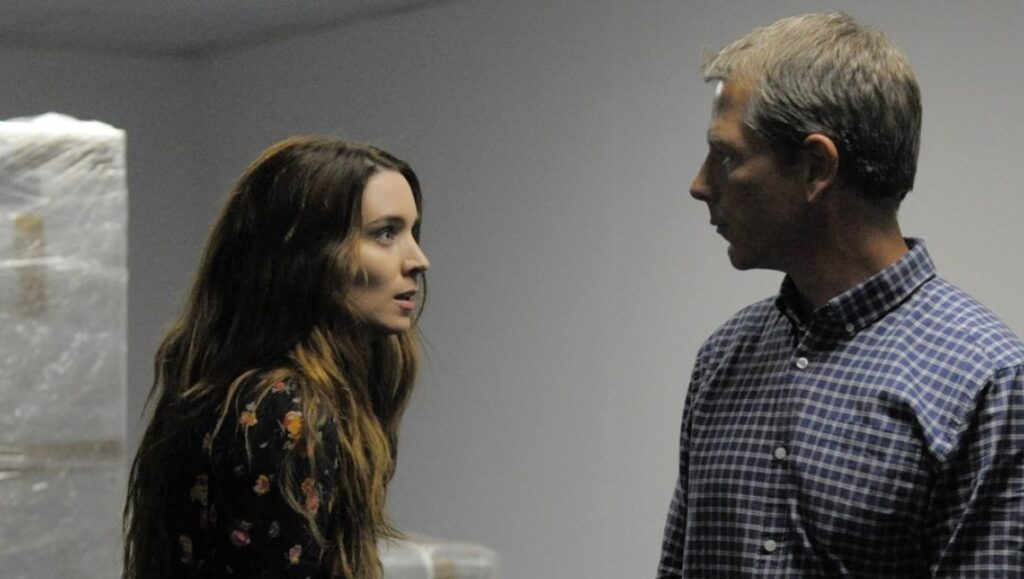 Una | Benedict Andrews Rooney Mara and Ben Mendelsohn in Una, directed by Benedict Andrews. Drama film scene.