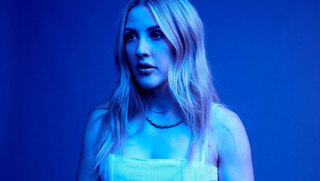 Ellie Goulding | Brightest Blue Singer Ellie Goulding in blue lighting for Pop Rocks Q3 2020 issue.