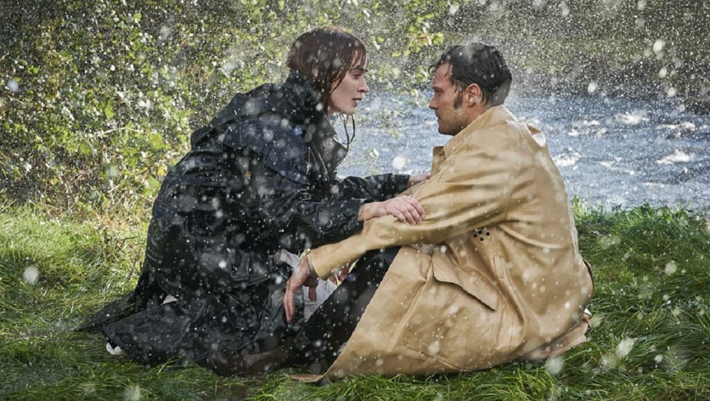 Wild Mountain Thyme | John Patrick Shanley Wild Mountain Thyme movie scene. Emily Blunt and Jamie Dornan in the rain.