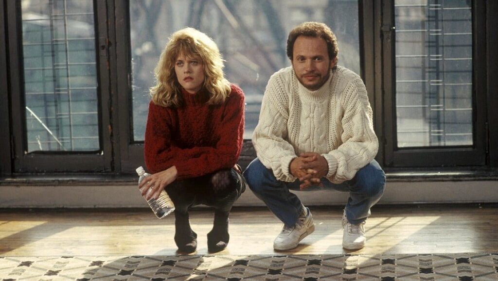 Meg Ryan and Billy Crystal in When Harry Met Sally, a Rob Reiner film.