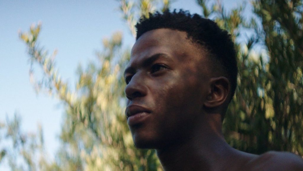 New Directors/New Films 2021 — Dispatch 4: From the Shorts Program New Directors/New Films: Close-up of a young Black man in Heaven. Film shorts program.