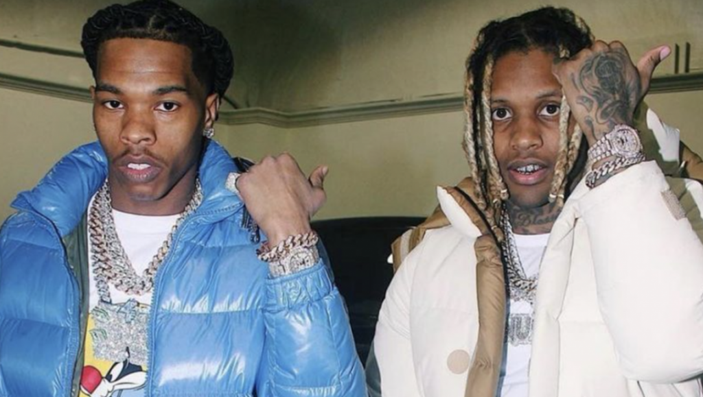 Lil Baby & Lil Durk | The Voice of the Heroes Lil Baby and Lil Durk, June 2021 album roundup. Two rappers wearing diamond jewelry and puffer jackets.
