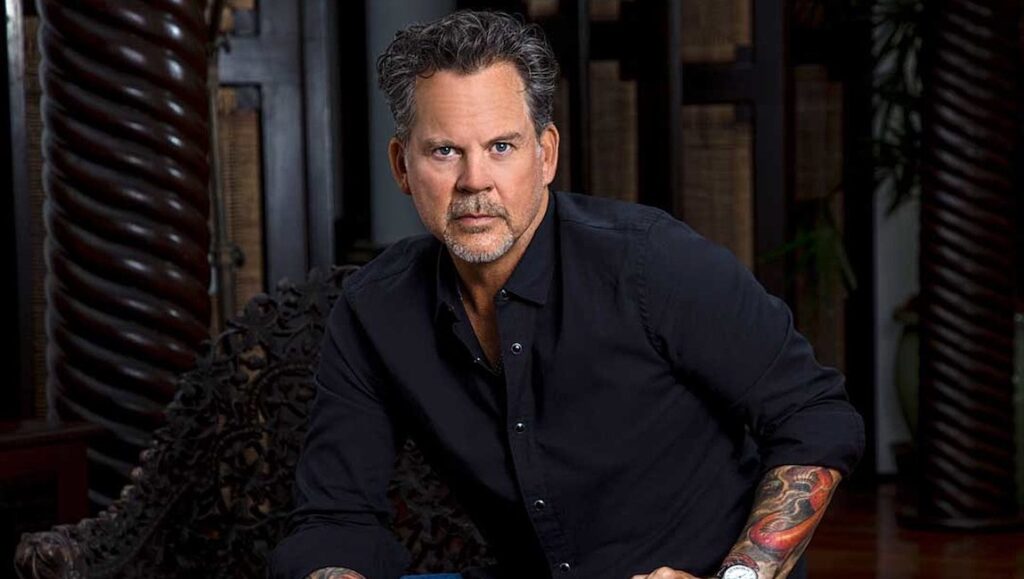 Gary Allan | Ruthless Gary Allan, country music artist. Portrait of the singer with tattoos, promoting his new album.