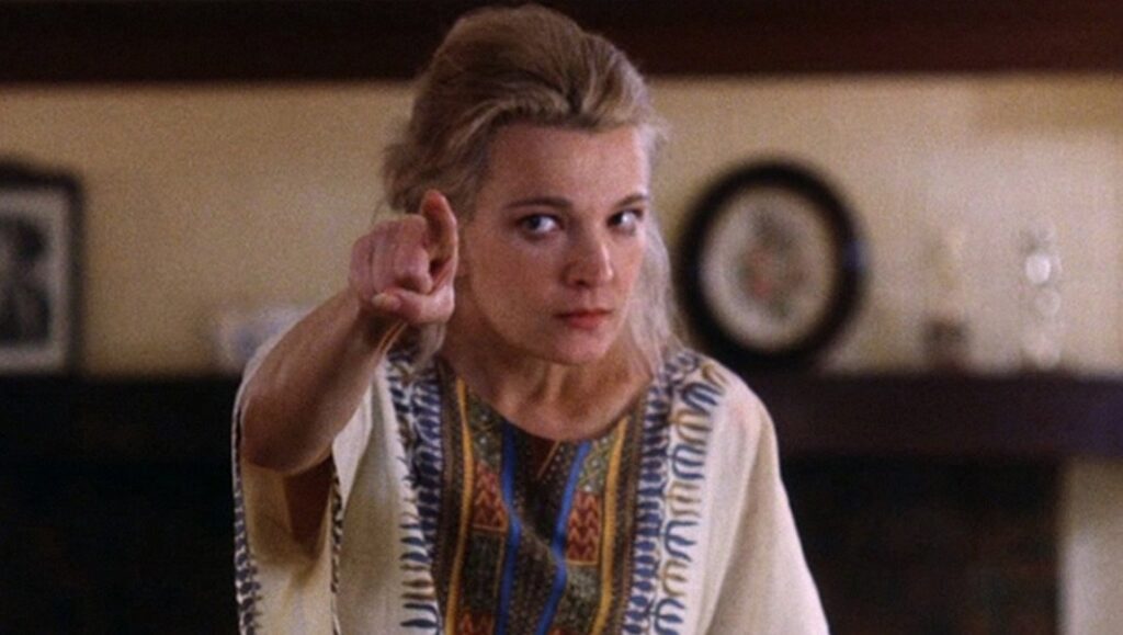 A Woman Under the Influence | John Cassavetes Gena Rowlands in A Woman Under the Influence, directed by John Cassavetes. Pointing.