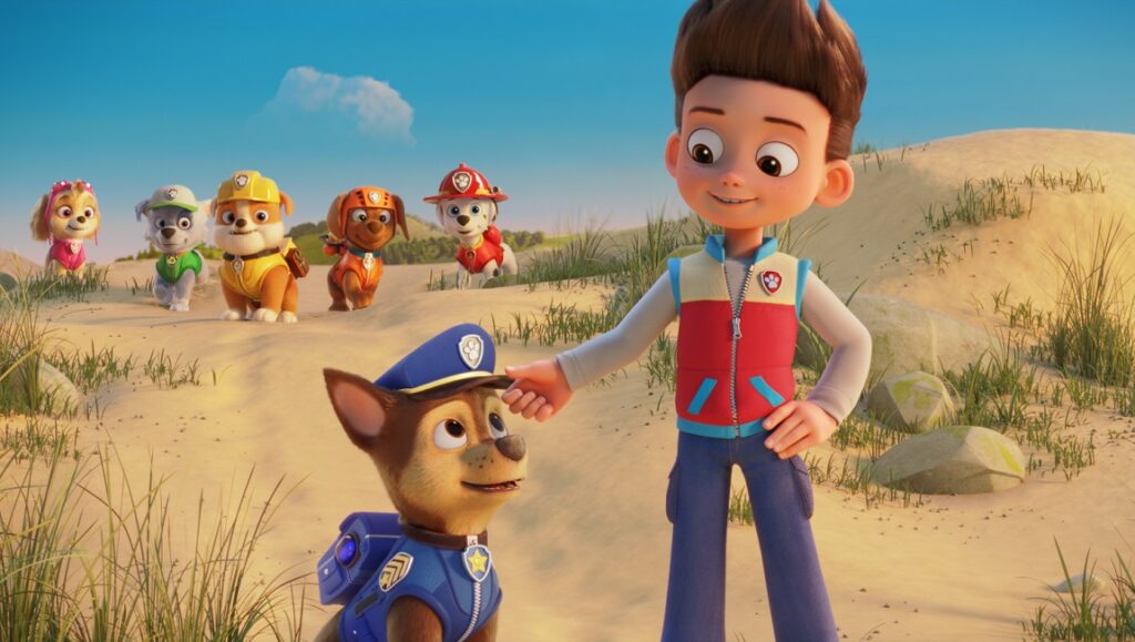 PAW Patrol: The Movie | Cal Brunker PAW Patrol: The Movie. Ryder with Chase and the PAW Patrol pups, Skye, Rocky, Rubble, and Marshall, in Adventure City.