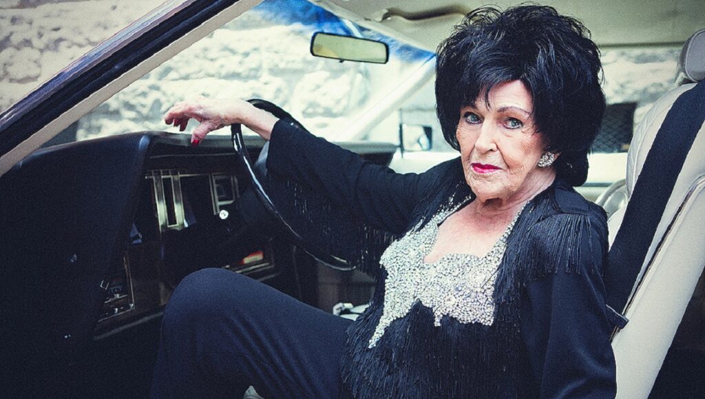 Wanda Jackson | Encore Wanda Jackson in car. The Cry of the Heart album cover. Country music icon. Rockabilly singer.