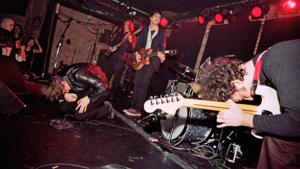 Band Meet Me in the Bathroom performs at Sundance Film Festival 2022. Live music, rock concert.