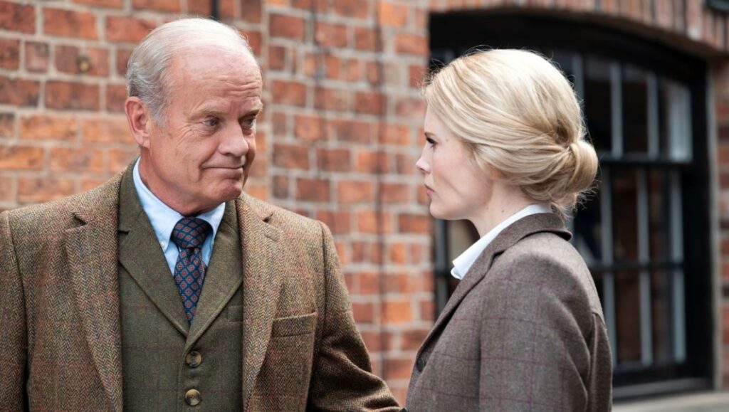 Miss Willoughby and the Haunted Bookshop — Brad Watson Kelsey Grammer and Anna Chancellor in The Novelist's Film at Berlin Film Festival 2022.