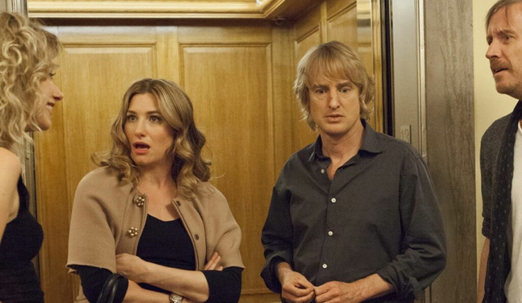 Squirrels to the Nuts — Peter Bogdanovich Squirrels to the Nuts film still: Owen Wilson and cast in a scene.