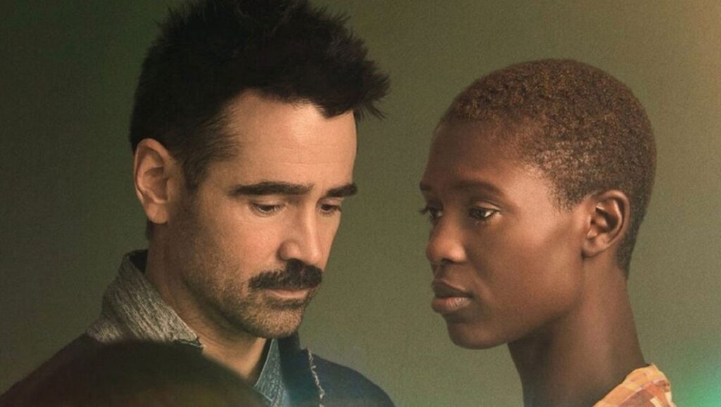 After Yang — Kogonada After Yang movie image: Colin Farrell and male android. Kogonada film about family, technology, and connection.