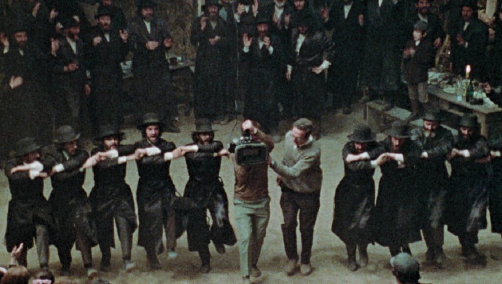 Fiddler's Journey film scene: Jewish men dance, filmed by Daniel Raim.