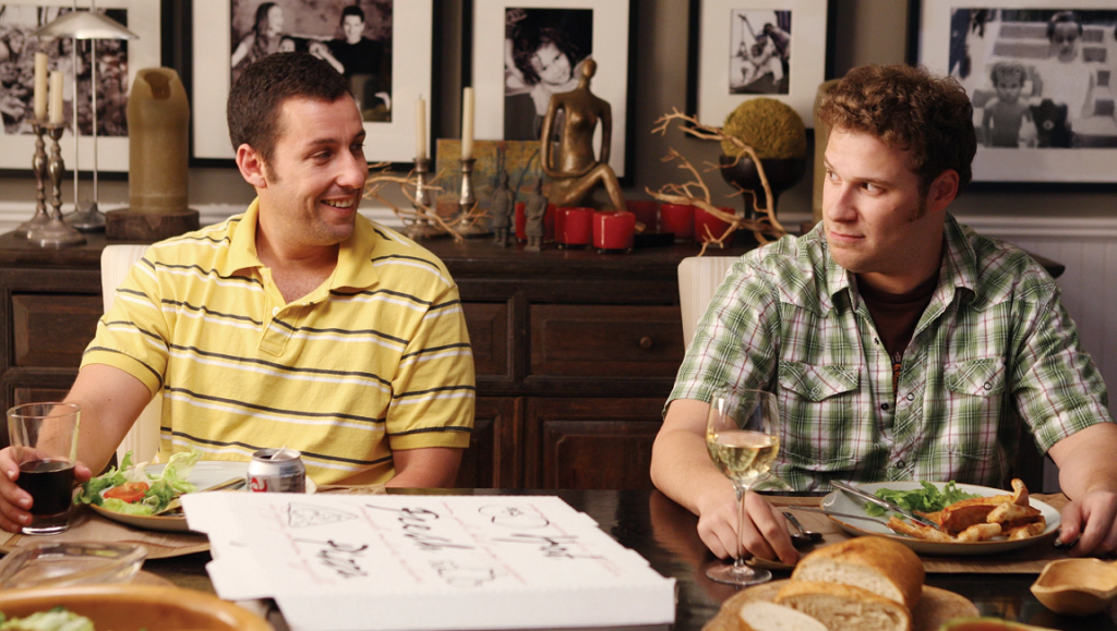 Funny People — Judd Apatow Adam Sandler and Seth Rogen in Funny People, a Judd Apatow film.