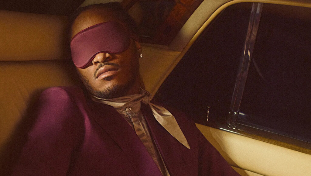 Future — I Never Liked You Future album roundup, April 2022. Rapper Future with a sleep mask in a car. New music review.