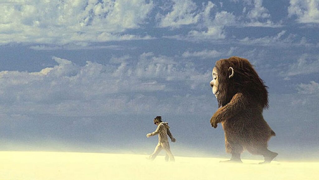 Where the Wild Things Are movie scene. Max and Carol walking.