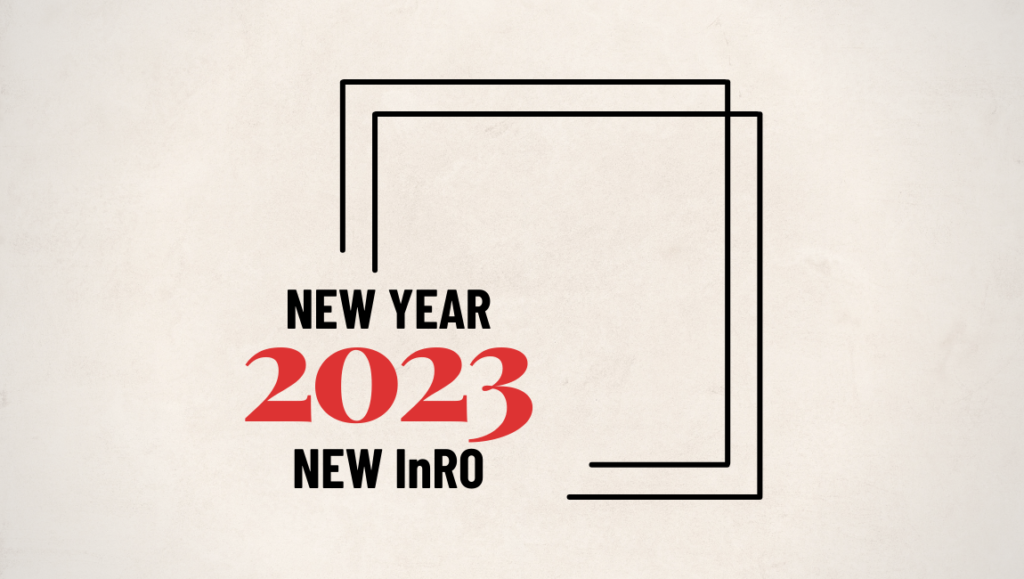 Changes Coming to InRO in 2023 New Year 2023 InRO changes coming. Black square outline, red 2023 text.