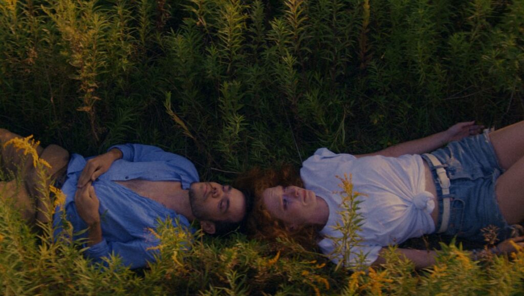 Unidentified Objects — Juan Felipe Zuleta Unidentified Objects artwork: Two people lying in tall grass. Juan Felipe Zuleta art.