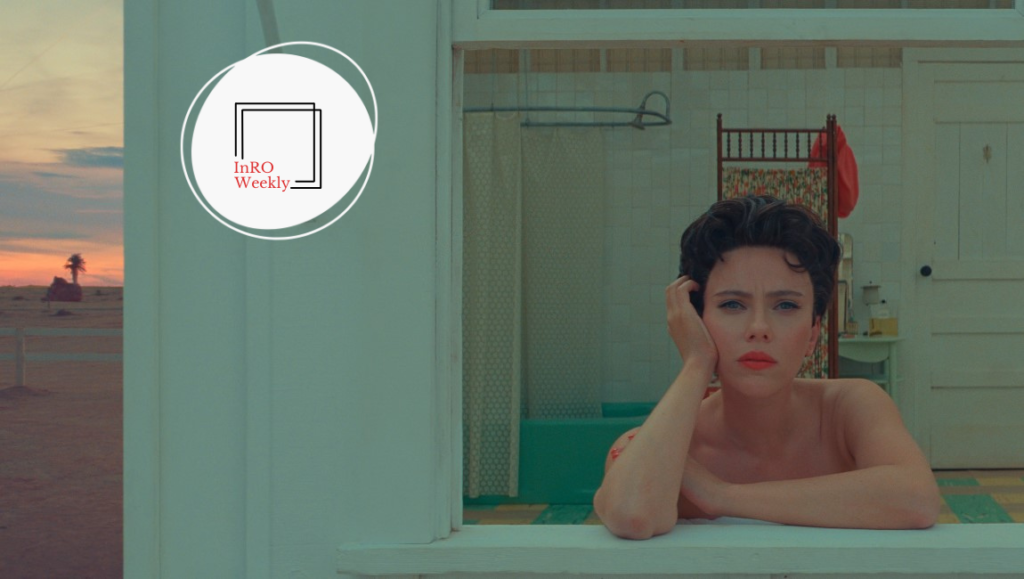 InRO Weekly — Volume 1, Issue 24 InRO Weekly cover featuring Scarlett Johansson in Under the Skin and desert scene.