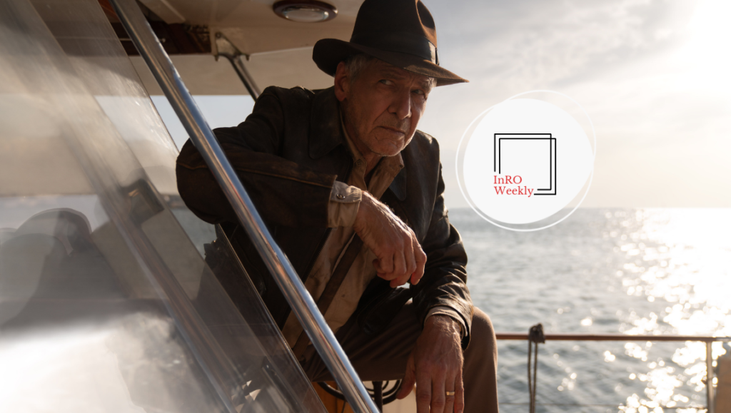 InRO Weekly — Volume 1, Issue 25 InRO Weekly cover: Harrison Ford as Indiana Jones on a boat. New movie release.