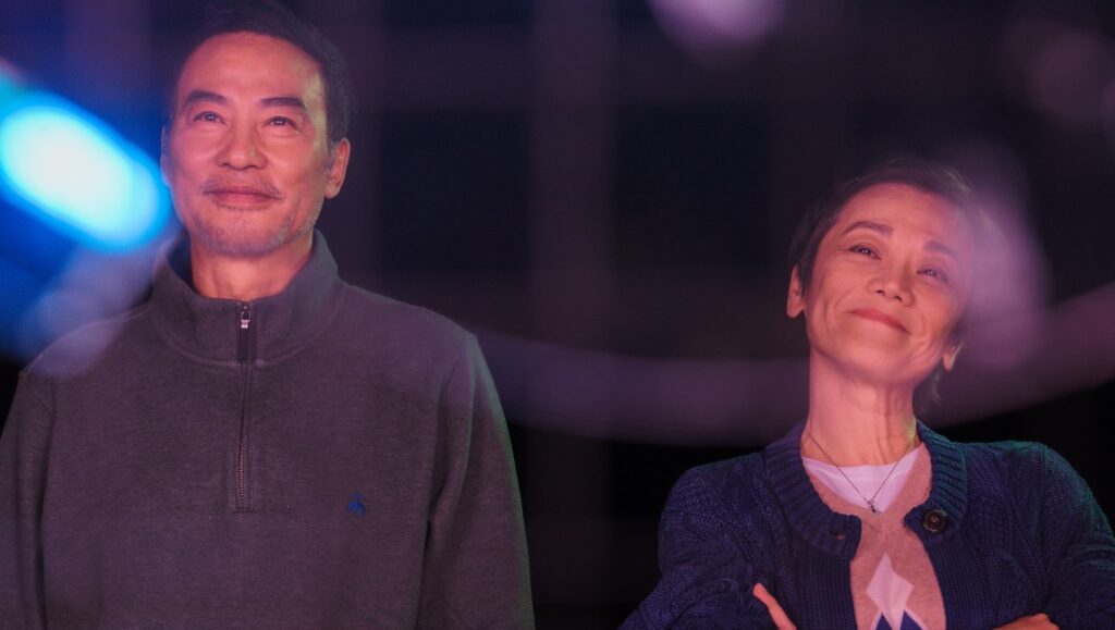 A Light Never Goes Out film still for the New York Asian Film Festival 2023. Actors in a scene.