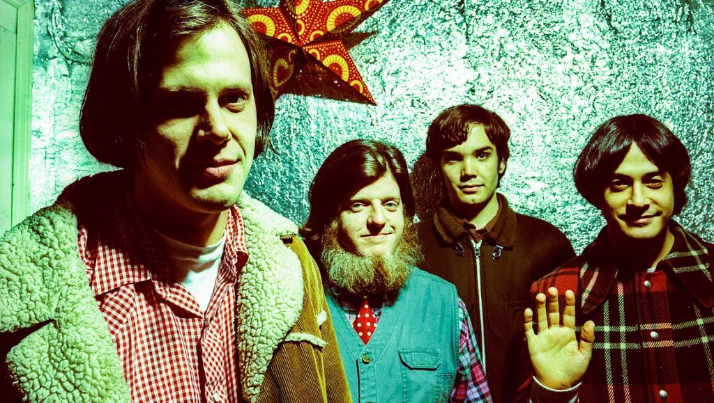 The Elephant 6 Recording Co. — C.B. Stockfleth Neutral Milk Hotel, Elephant 6 Recording Co. band members. Indie rock band portrait with Jeff Mangum and bandmates.