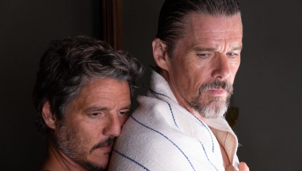 Pedro Pascal and Ethan Hawke in Strange Way of Life at NYFF 2023. New York Film Festival.