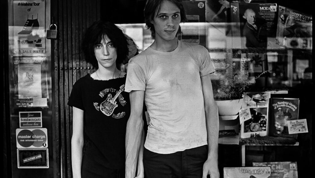 Black and white portrait of Patti Smith and Robert Mapplethorpe. DOCNYC film review.