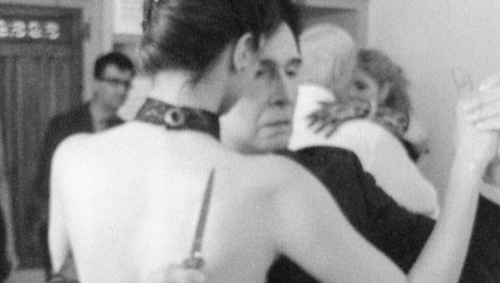 Black and white image from Tav Falco's The Urania Trilogy film.