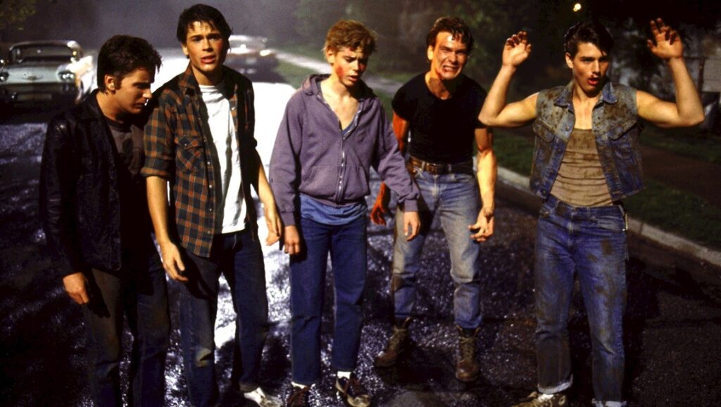 The Outsiders — Francis Ford Coppola The Outsiders movie cast: Matt Dillon, Rob Lowe, Ralph Macchio, Patrick Swayze, Tom Cruise.