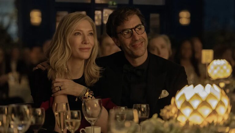 Cate Blanchett and Gideon Raff at an event. Disclaimer review image. Alfonso Cuarón series.