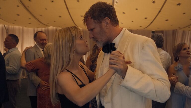 Will Ferrell and Sonja Richter dancing at a wedding. Comedy, romance movie scene.