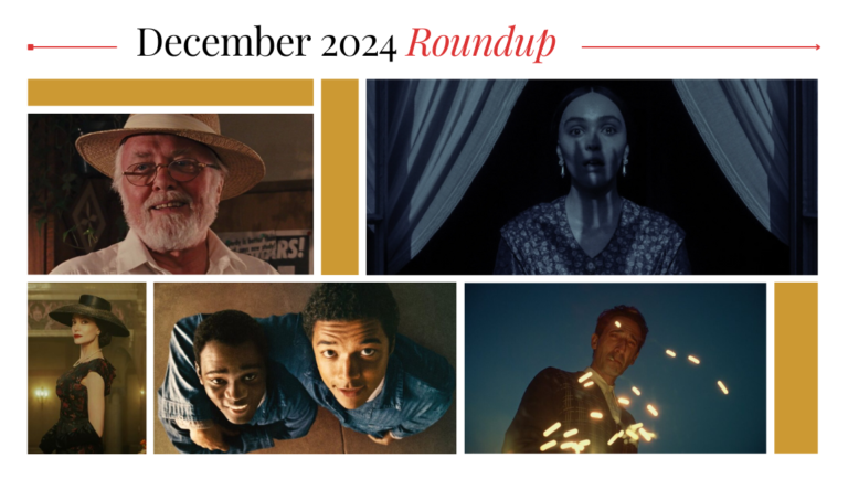 December 2024 Roundup: Interviews, Essays, Reviews & More December 2024 Roundup: Collage of film stills featuring actors and actresses in various movie scenes.
