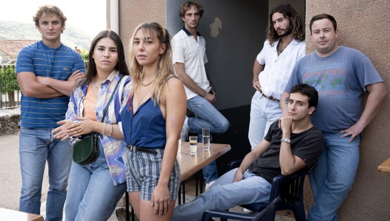 Suspended Time film cast. Group of young adults in casual clothing. Rendez-Vous with French Cinema 2025.