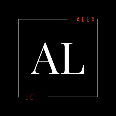 AL initials logo. Modern monogram design with a black background and white letters. Simple, elegant branding.
